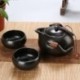 Black Travel Tea Sets Outdoors Travel One Pot With Two Cups