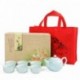 Ceramic Gong Fu Tea Set 7pcs Of Celadon Tea Set