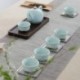 Ceramic Gong Fu Tea Set 7pcs Of Celadon Tea Set
