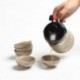 Coarse Pottery Elegant Cup Tea Set Handmade Ceramic Tea Set With A Pot And Six Cups