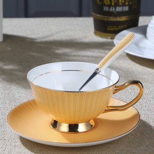 European Style Ceramic Creative Cup Bone China Coffee Cup Dish British Afternoon Tea Set
