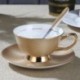 European Style Ceramic Creative Cup Bone China Coffee Cup Dish British Afternoon Tea Set