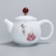 Handle Ceramic Single Pot Japanese Zen Style Kiln Gong Fu Tea Set
