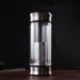 New High Borosilicate Glass Double Mouth Double Cover Gift Cup