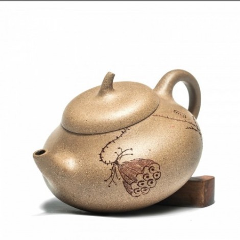 Yixing Full Handmade Gourd Purple Sand Teapot